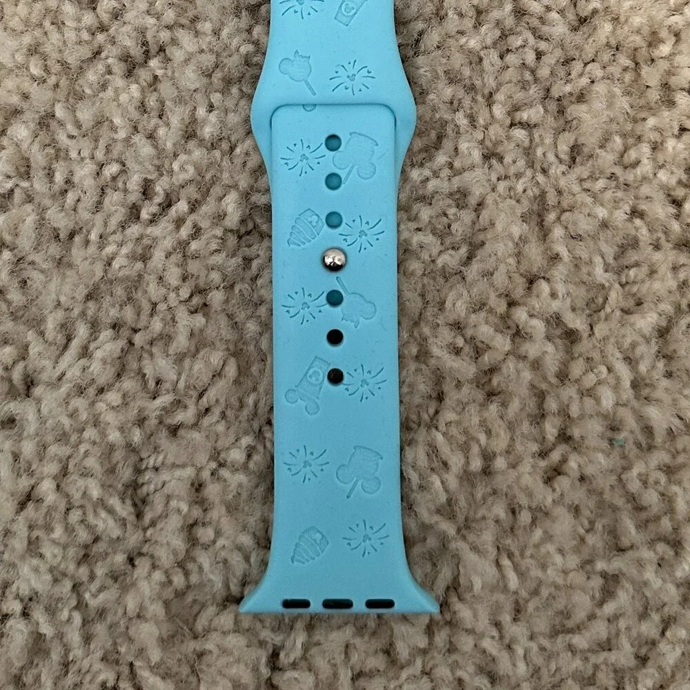 Fan Made Disneyland Castle and Snacks Watch Band 42/44/45 Watch Size Small